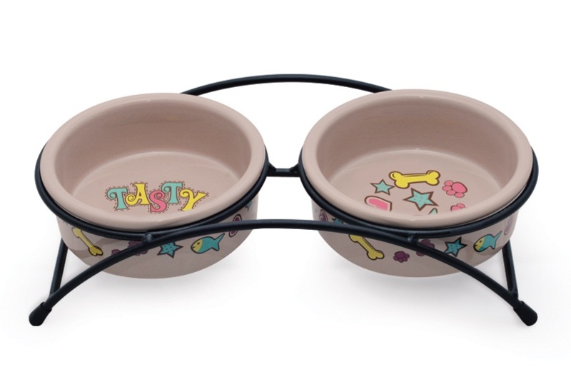 Миска Triol керамическая на подставке Лакомка, Триол