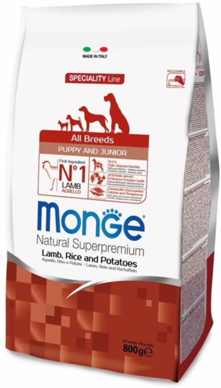 Монж Спешл Паппи энд Джуниор, Ягненок рис картофель