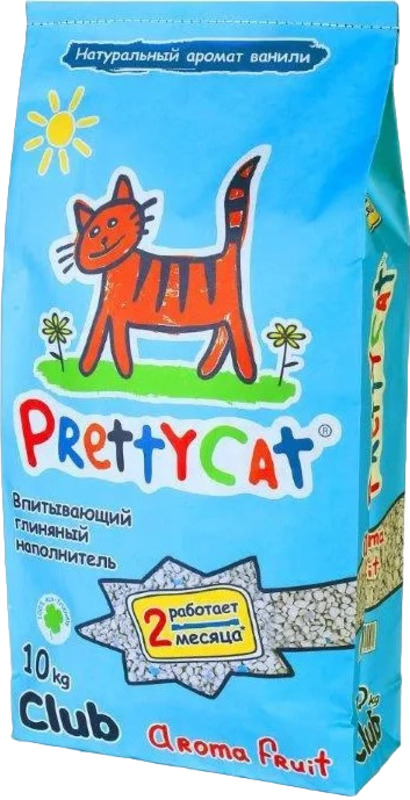 PrettyCat впитывающий наполнитель с део-кристаллами Aroma Fruit, Претти Кэт