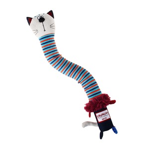 Игрушка (GiGwi) Кот с пищалкой и хрустящей шеей 28 см 28 см