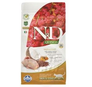 Farmina N&D Cat Quinoa Skin&coat Quail, Фармина