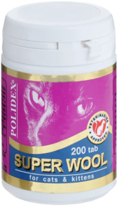 Polidex Super Wool витамины для кошек, Полидекс Супер Вул
