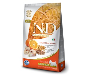Farmina N&D Low Grain Goldfish & Orange Adult Mini , Фармина