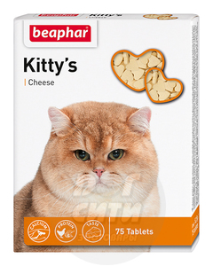 Beaphar Kitty’s + Cheese, Беафар Киттис+Сыр 75 шт