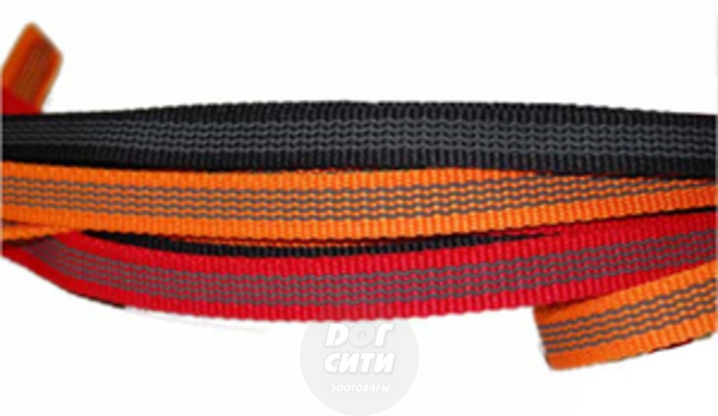 Поводок VIPet профессиональный нейлоновый с латексной нитью двухсторонний, с бронзовым карабином 3 м, ВИПет