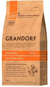 Grandorf Lamb & Turkey Junior средних и крупных пород, Грандорф