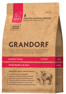 Grandorf Lamb & Turkey для собак средних и крупных пород, Грандорф