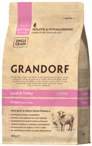 Grandorf Lamb & Turkey Rice Kitten, Грандорф