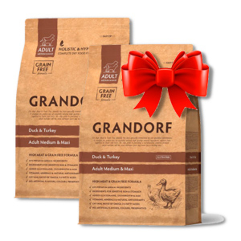 Grandorf Duck & Turkey для собак средних и крупных пород, Грандорф