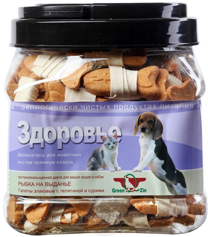 GreenQzin Здоровье галеты с телятиной и сурими, ГринКьюзин