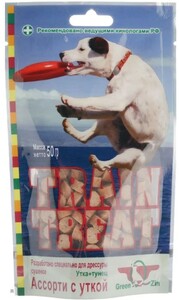 Лакомство GreenQzin для дрессуры №1 утка и тунец, ГринКьюзин