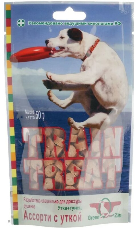 Лакомство GreenQzin для дрессуры №1 утка и тунец, ГринКьюзин