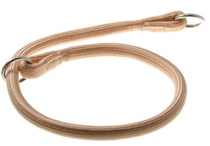Ошейник-удавка круглая нейлон Пет Лайн ,длина 50-70 см 13 мм*55 см Бежевая