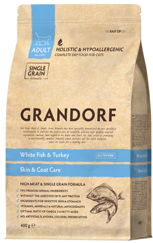 Grandorf Skin&Coat Care White Fish&Turkey, Грандорф