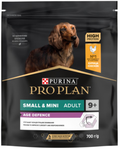  Pro Plan Adult Smalll для собак старше 9 лет, Проплан 0,7 кг