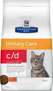 Hill's PD Feline c/d urinary stress Хилс 400 г