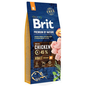 Brit Premium by Nature Adult M, Брит 15 кг