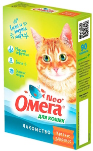 Омега Neo+ Крепкое здоровье для кошек с морскими водорослями