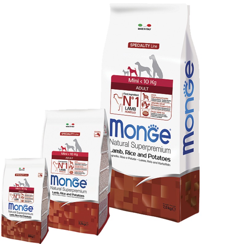 Монж Спешл мини Эдалт, Ягненок рис картошка