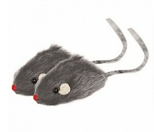 Игрушка Triol для кошек Мышь серая, Триол 4,5*5 см