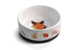  Миска керамическая  Лиса для собак и кошек