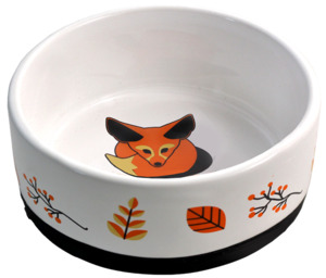  Миска керамическая  Лиса для собак и кошек, Триол