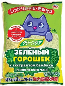 Наполнитель Зеленый горошек с экстрактом бамбука и японского чая