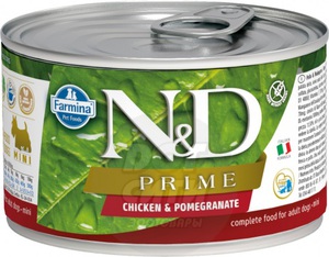 Farmina N&D Dog Prime Chicken & Pomegranate Mini Wet Food, Фармина