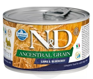 Farmina N&D Ancestral Grain Lamb & Blueberry Mini Wet Food