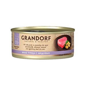 Grandorf консервы для кошек тунец с мидиями, Грандоф