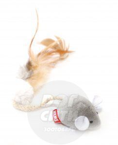 TAICHIPET  Игрушка для кошки Мышь с чипом длинный хвост 97507 10 см