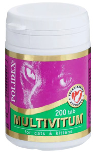  Polidex витамины Мультивитум для кошек 