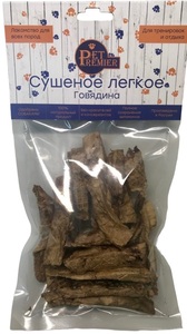 Легкое говяжье сушеное Петпремьер, PetPremier