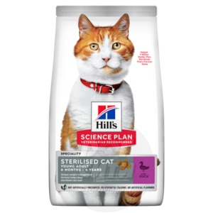 Hills SP Feline Adult Sterilised утка, Хиллс