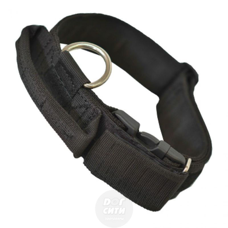 Ошейник ПрофиДог нейлоновый с ручкой ON-R