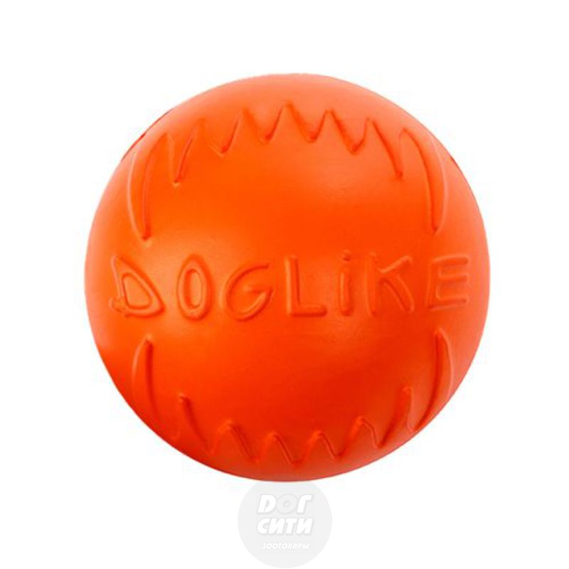 Игрушка Мяч Доглайк для дрессировки оранжевый, Doglike 