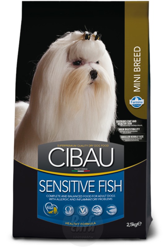 Farmina Cibau Sensitive Fish Mini рыба мини, Чибау