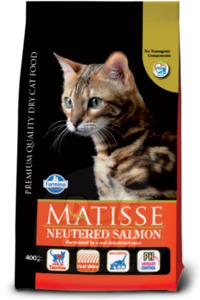 Matisse Neutered Salmon для стерилизованных кошек и кастрированных котов с лососем Матис