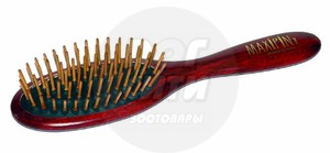 Щетка маленькая с деревянными зубьями MaxiPin 18,5 х 4,8 см бук.