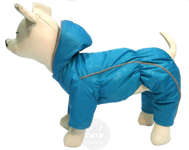 Комбинезон OSSO д/собак на синтепоне синий