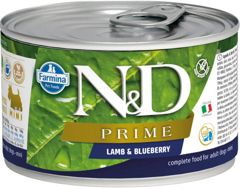 Консервы Фармина N&D Prime Ягненок и черника Wet Food, Farmina