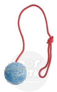 Игрушка БелПрофиДог мяч резиновый на веревке