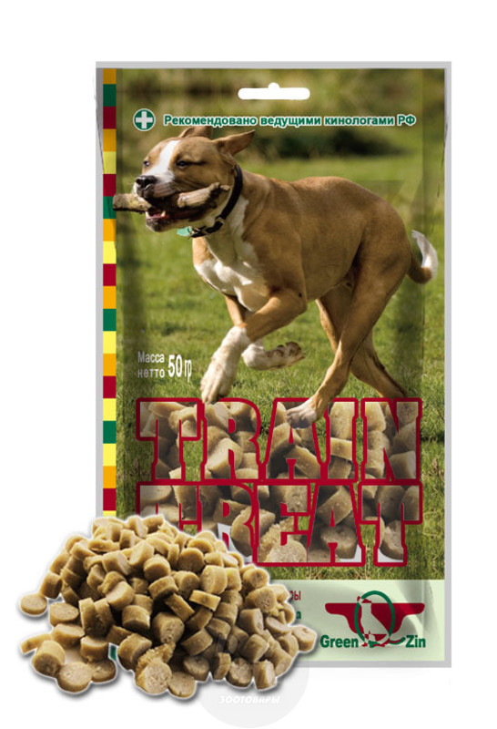 Лакомство Green Qzin Дрессура индейка и треска, Грин Кьюзин